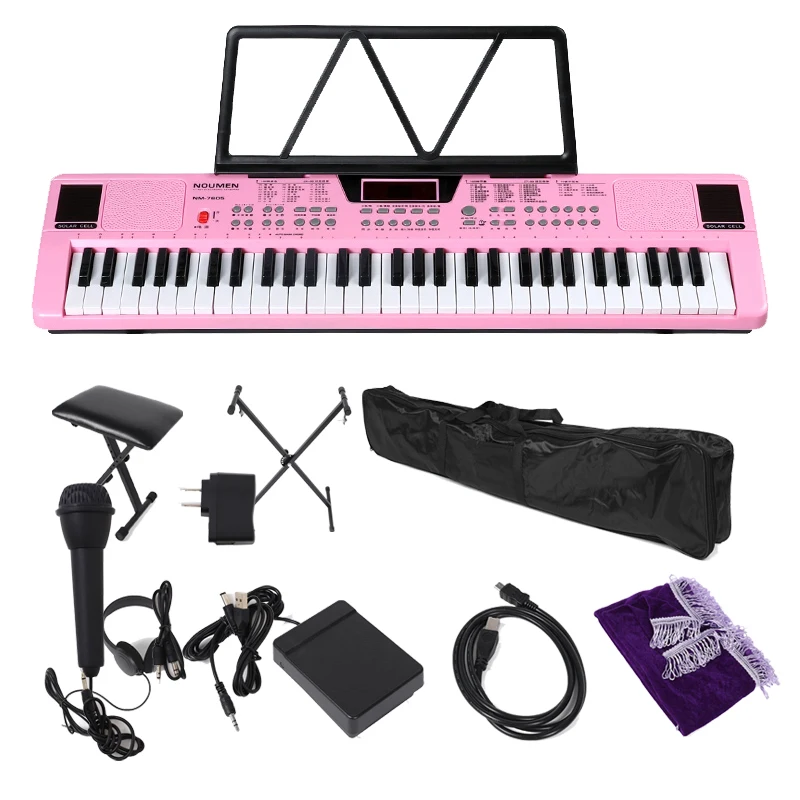 61-Key Full Weight Teclado Musical Digital Piano Electric Keyboard 61