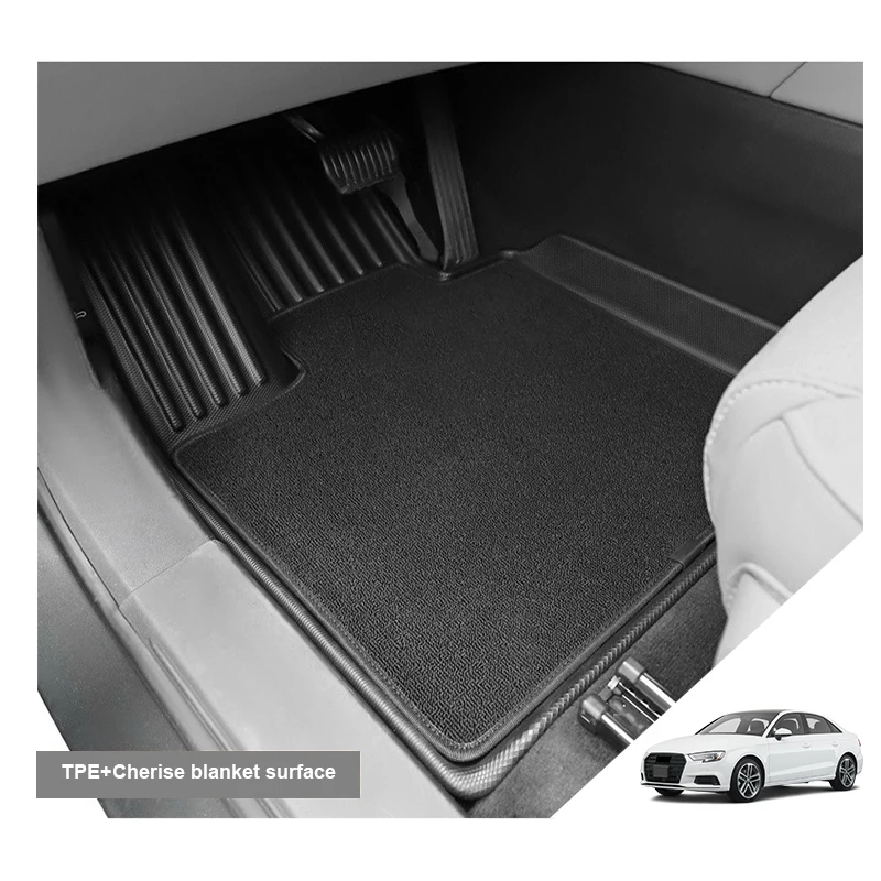 Creease 2023 All Weather Left Right Driving Waterproof 3pcs Tpe Anti-Slip 3d Car Floor Mat For Audi A3