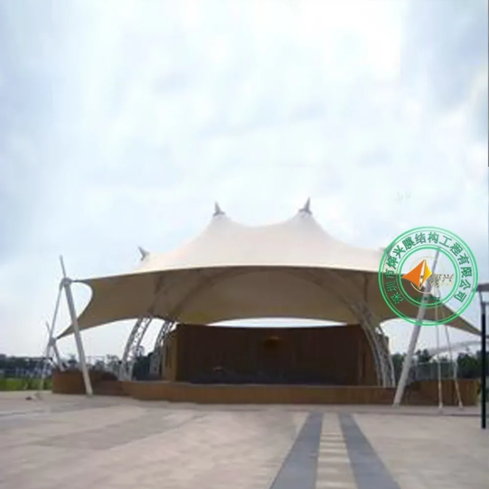 PTFE Tensile Membrane Stage Customization Stage Membrane Structure Tent Stage Sunshade Wholesale