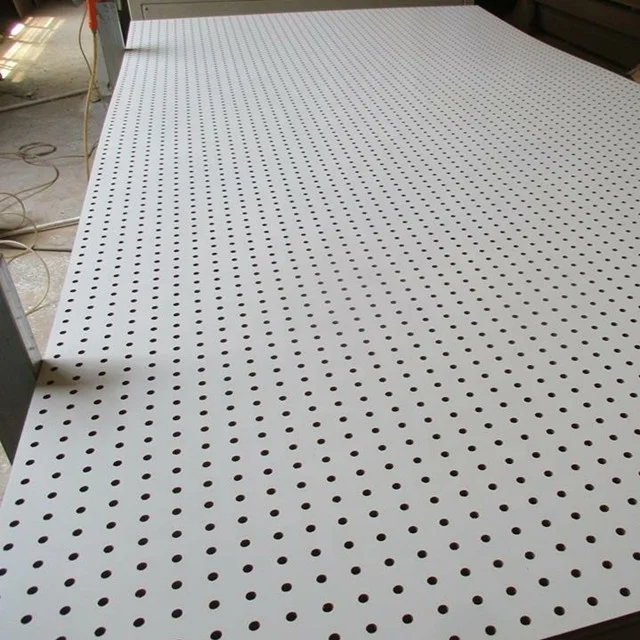 Holed melamine mdf MDF with hole MDF peg board