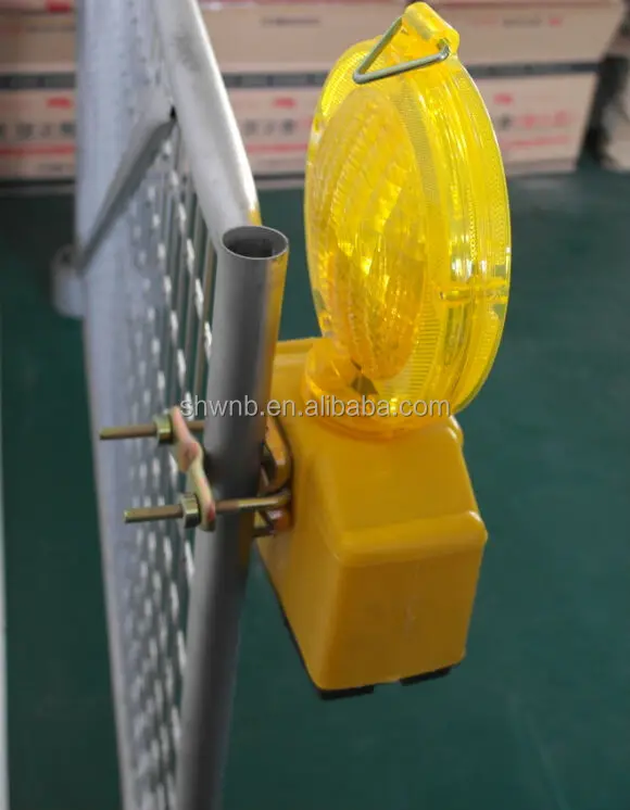 2 Sided Visibility Amber Barricade Light Beacon Led Lamp Roadblock Barricade Construction Barricade Warning Flasher Light