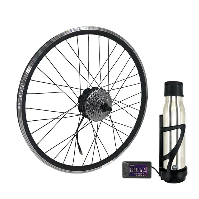 
High Power Fat Tyre Ebike Conversion Kit , Black Diy Electric Bike Kit 