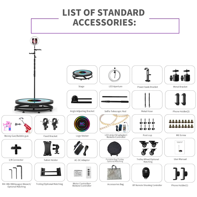 Spinning Photobooth 360 Degree Selfie Wedding Photo Booth Palataforma 360 Fotos Rotating Automatic Slow Motion 360 Photo Stand