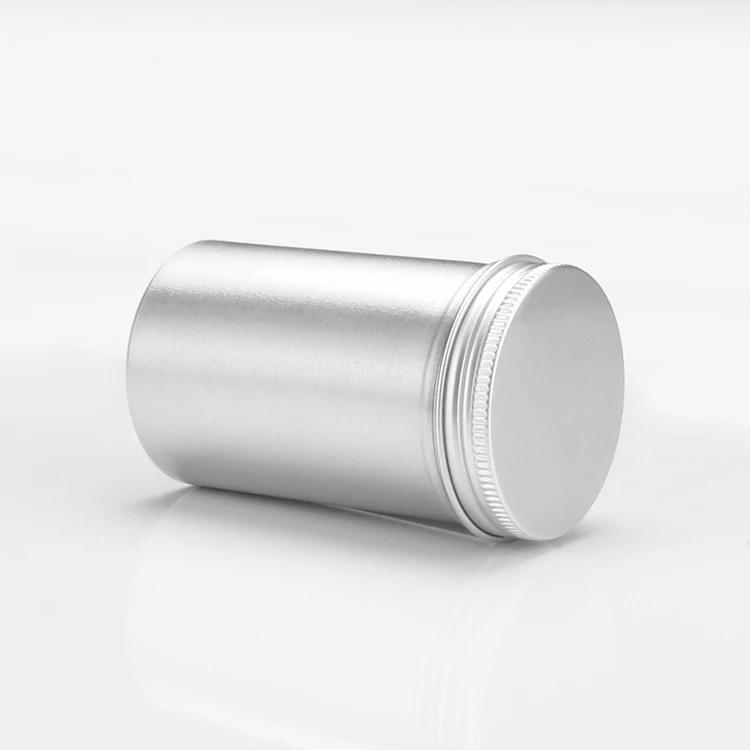 2023 best selling empty aluminum box  jar talc powder container
