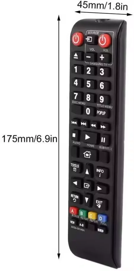 AK59-00149A Replacement Remote Control for Samsung DVD/BD Blu-Ray Disc Player BD-H5100 BD-H5900