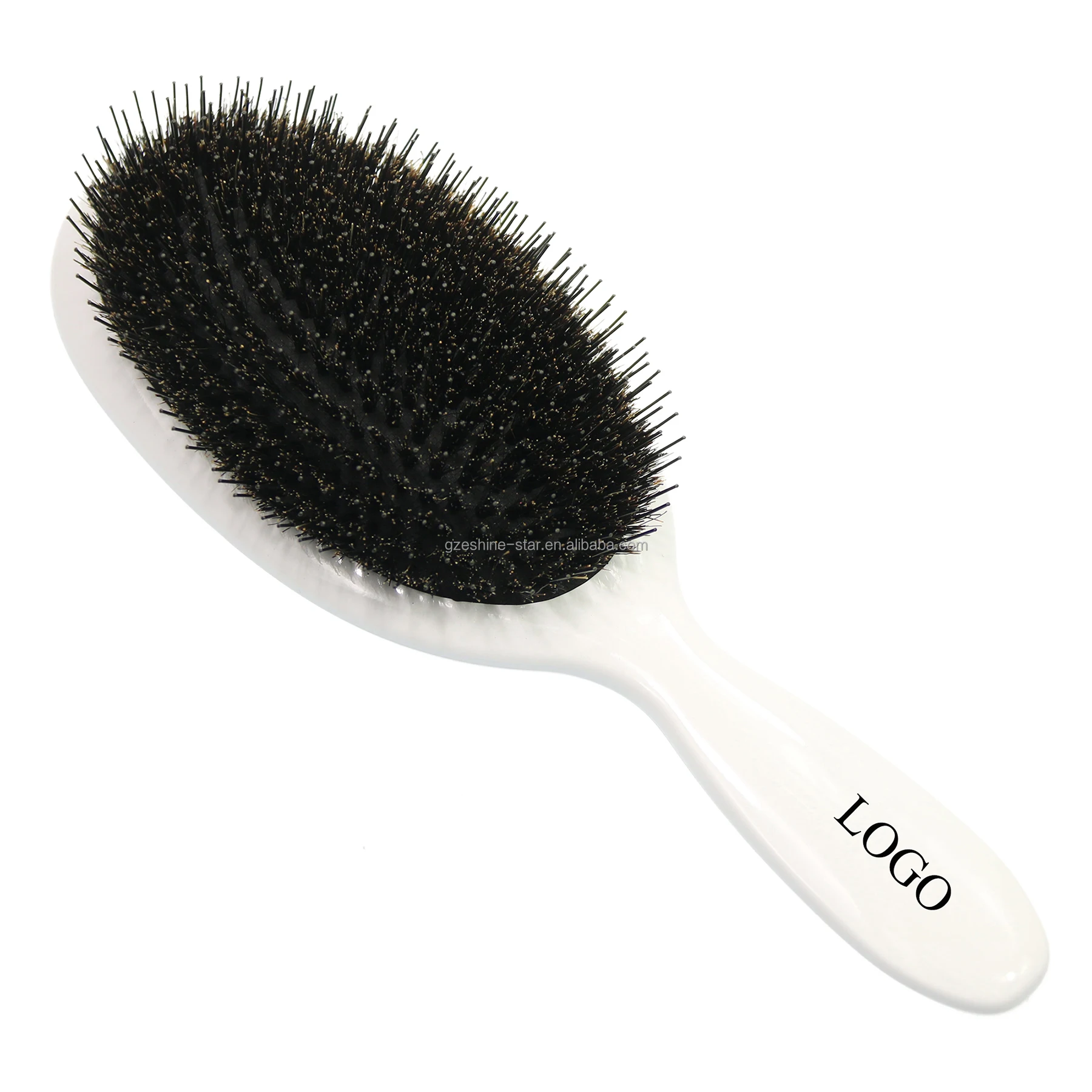 Hair Care Brush Massager Bristle Wet Dry Detangling Hair Brush Soft Cushion Nylon Boar Bristle Hair Brush