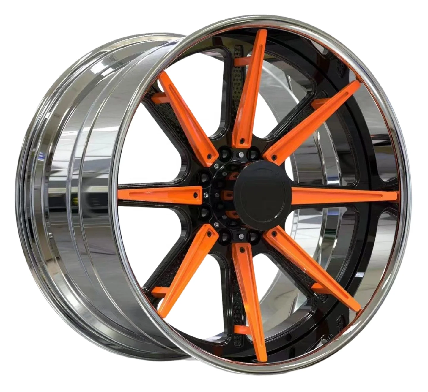 Custom Design Multi Spokes 1 2 3 Pieces Forged Alloy Wheels 18 19 20 Inch Passenger Car Wheels Forged Mag Wheels Rims