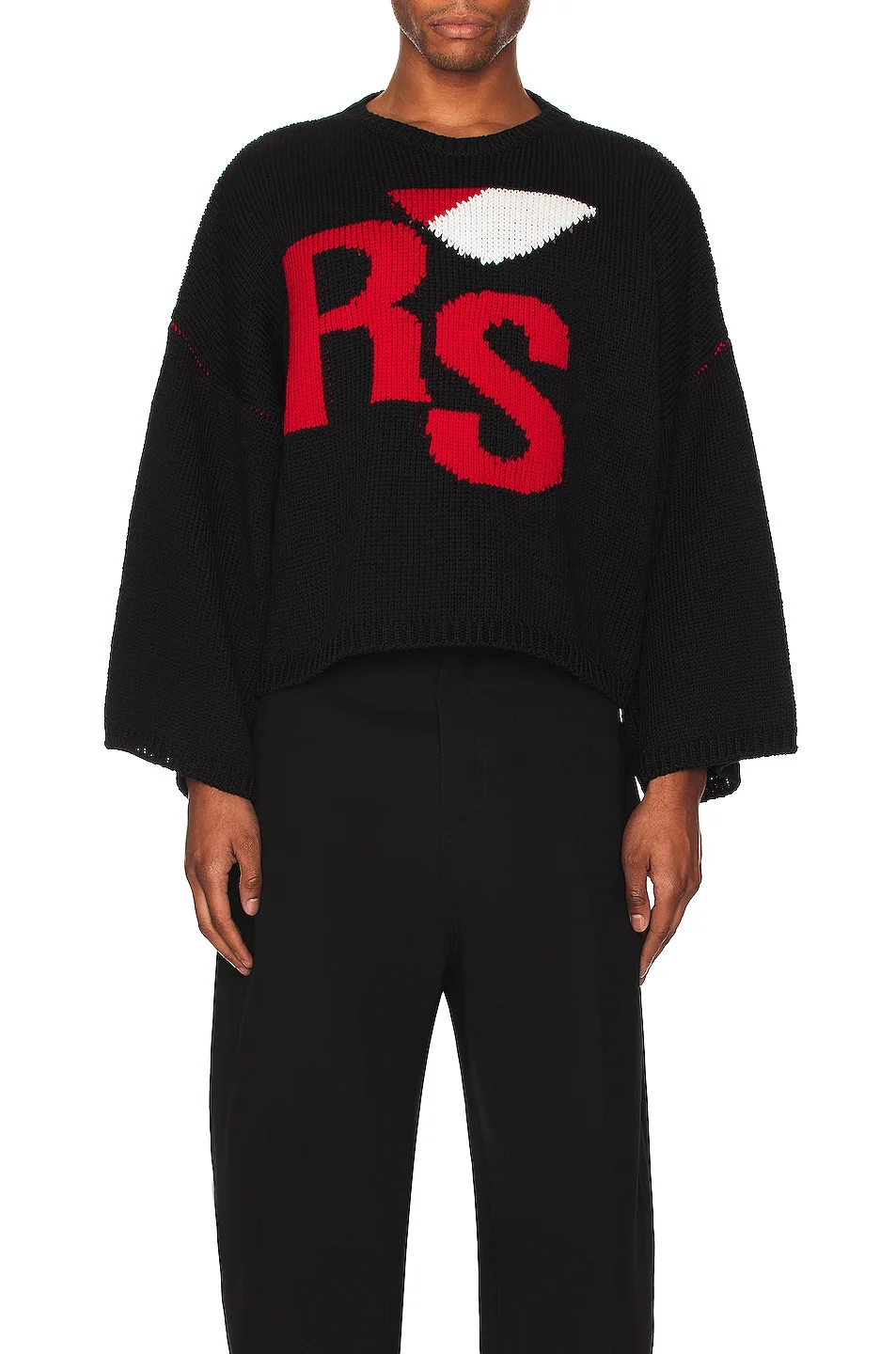 Custom OEM/ODM logo  Knitting jacquard Cotton Knitwear short wool  Knitted jumper Sweater for men