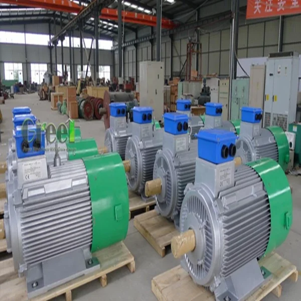 rare earth 50kw 500rpm 1500rpm alternator 3 phase AC 50hz/60hz  synchronous permanent generator for hy