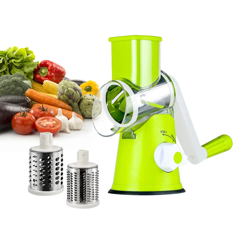 Multifunction Vegetable Chopper Spiral Cheese Shredder Spiralizer Vegetable Cutter Slicer Potato Rotary Cheese Grater Machine