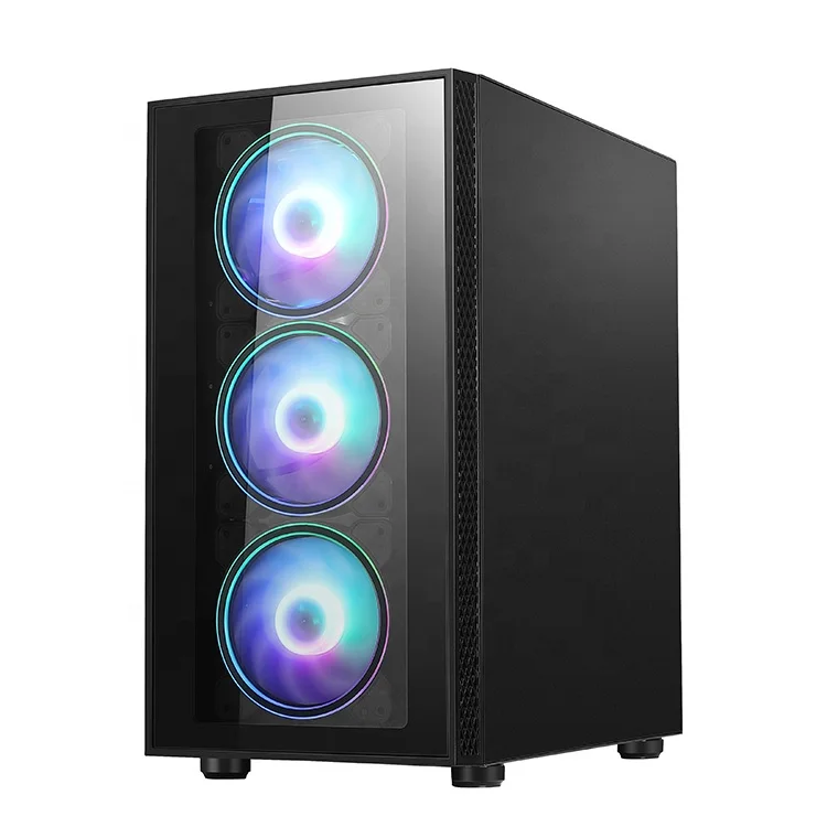 Игровой Компьютер V602G с корпусом Micro ATX дизайн под заказ вентиляторами ARGB игровой настольный