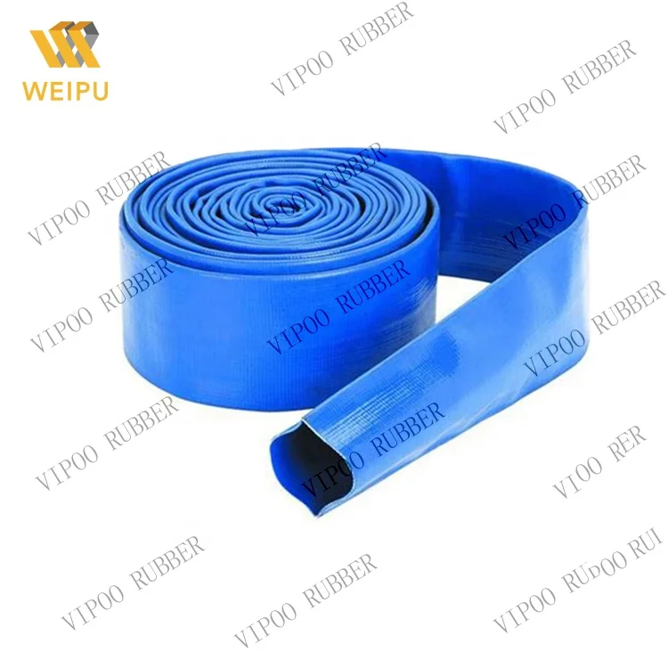 Hot sale PVC flat hose transport water layflat tubing discharge hose good quality