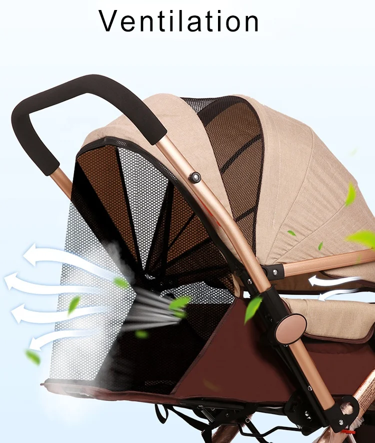 Alibaba trade assurance china factory luxury baby stroller korea style aluminous alloy frame baby pram