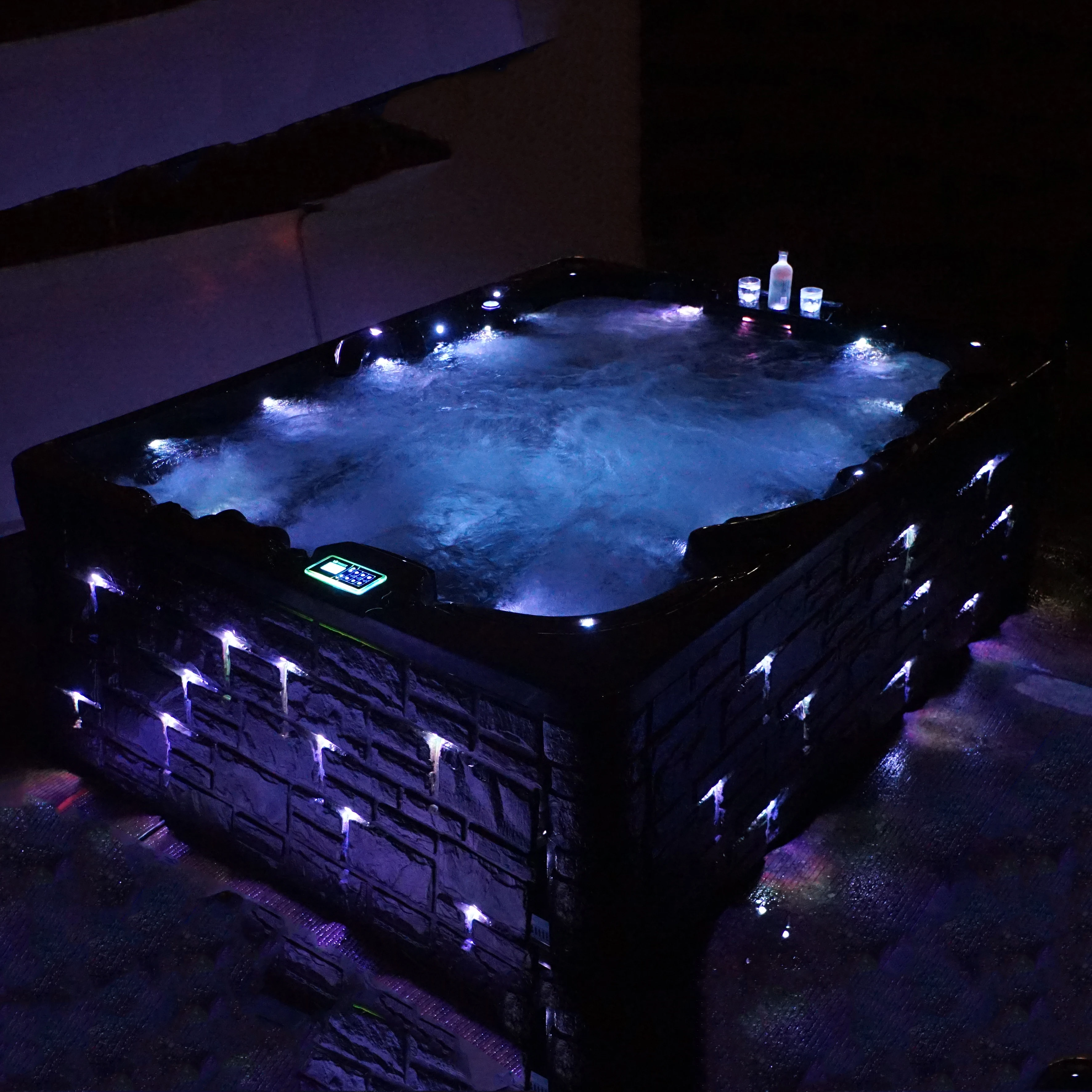 Deluxe 8 Person Whirlpool Bathtub Balboa Massage Hot Tub Swim Spa Outdoor For Villa Backyard