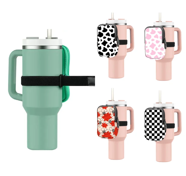 Wholesale 2023 New Popular Mugs Purse Wallet Handled Stadium Neoprene Gym Water Bottle Pouch