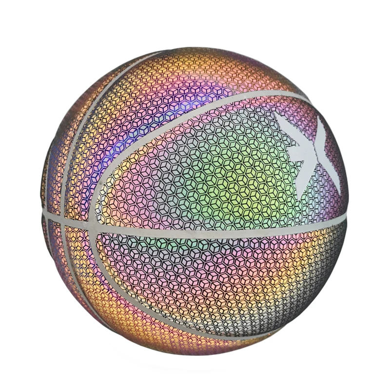 Luminous reflective basketball glow in the dark ball basketball