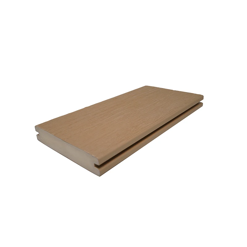 High-Performance PVC Grooved Solid Decking with Shock Absorption
