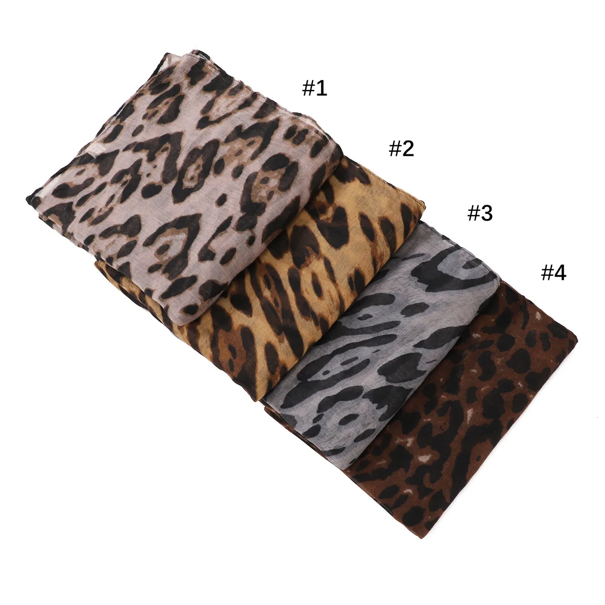 Sharut Hot Selling Wholesale Women Muslim Shawl Light Weight Soft Cotton Scarf Large Leopard Print Hijabi Viscose Hijab Scarf