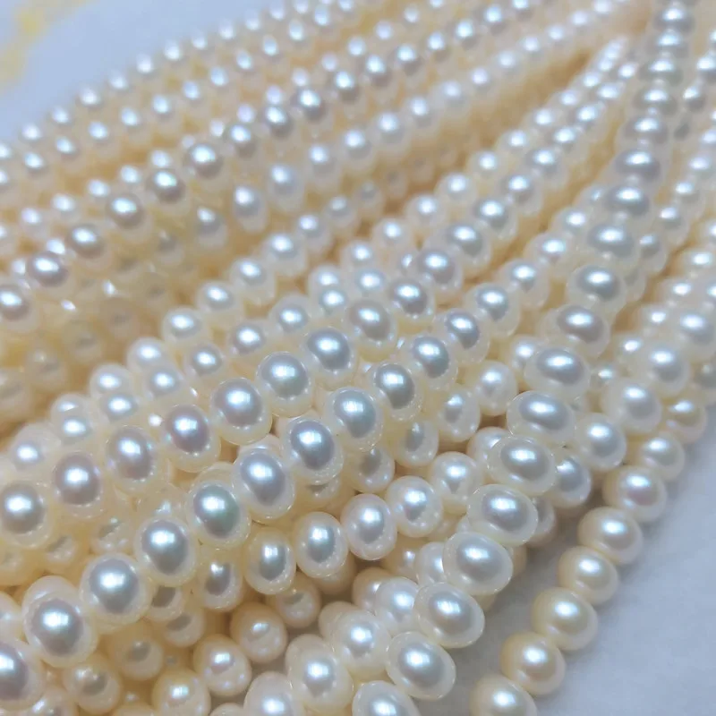 Low MOQ wholesale 6 mm 7 mm AAA top quality bread round fresh water natural pearls china