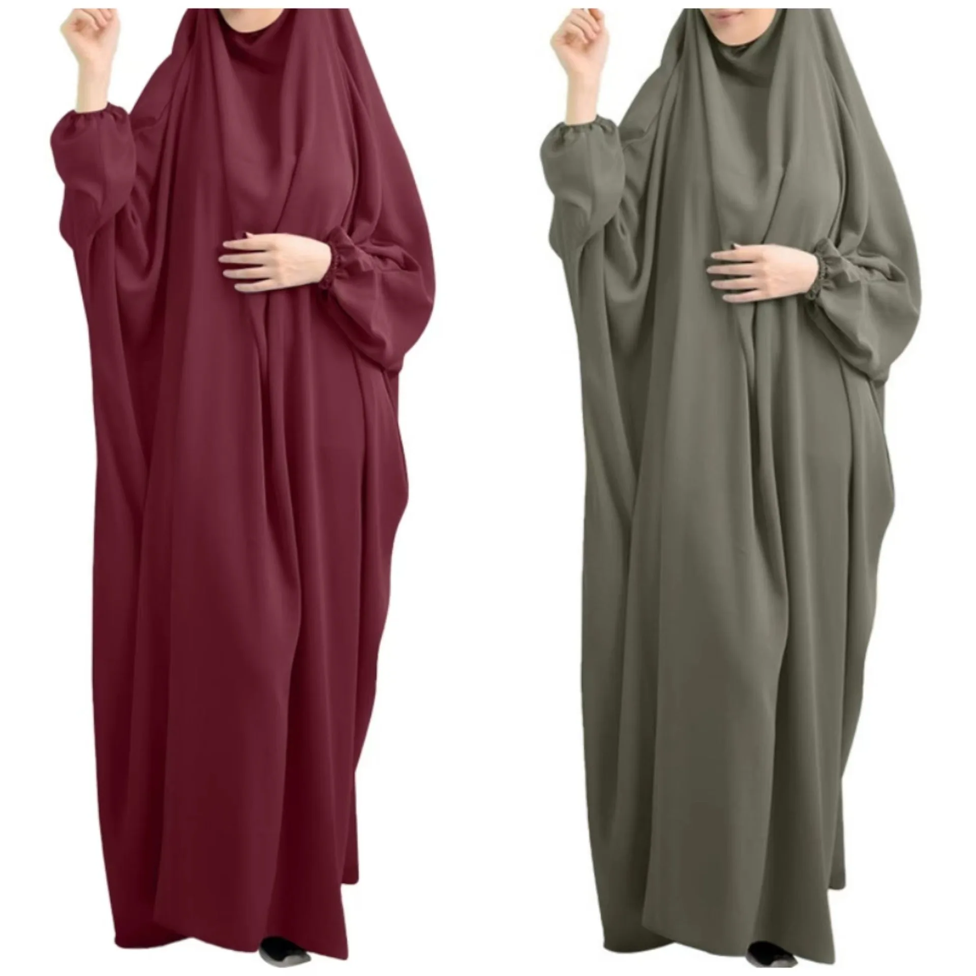 Women Traditional Muslim Islamic Clothing 2023 Long Full Cover Eid Prayer Lady Muslim Hijab Dress Abaya Women Muslim Dress Turke
