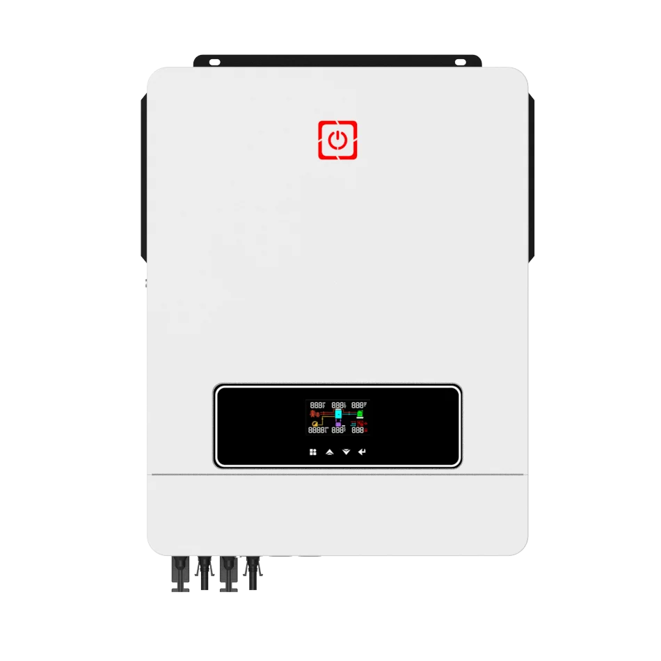 Hybrid solar inverter 10kw IP21 pure sine wave 160A mppt pv input voltage range 90-450 vdc and GPRS both available