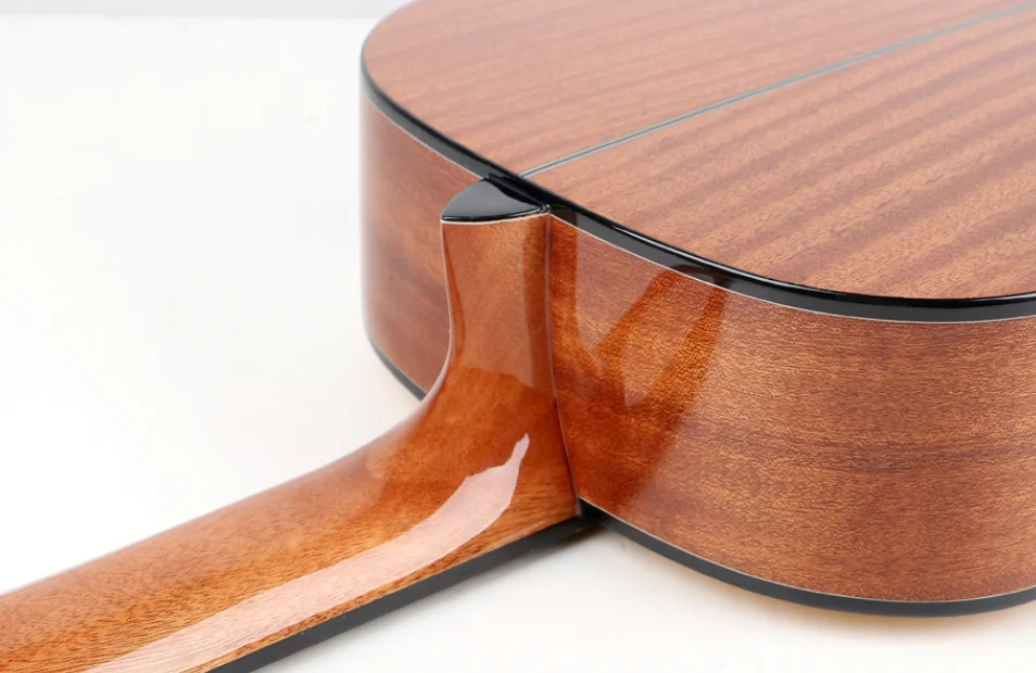 Guangzhou Huayi Oriental cherry handmade classical guitar factory direct solid spruce top from China