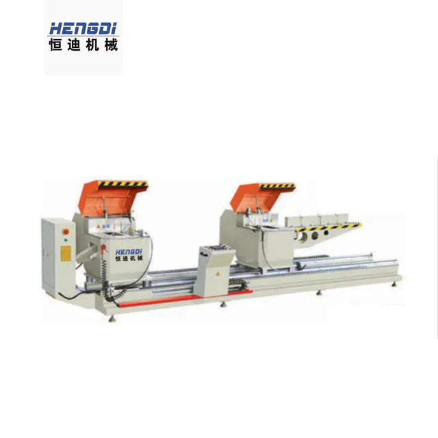 CNC Automatic Double Head Power Cutting Saw Machine Cutting Aluminum Frame And PVC Machine