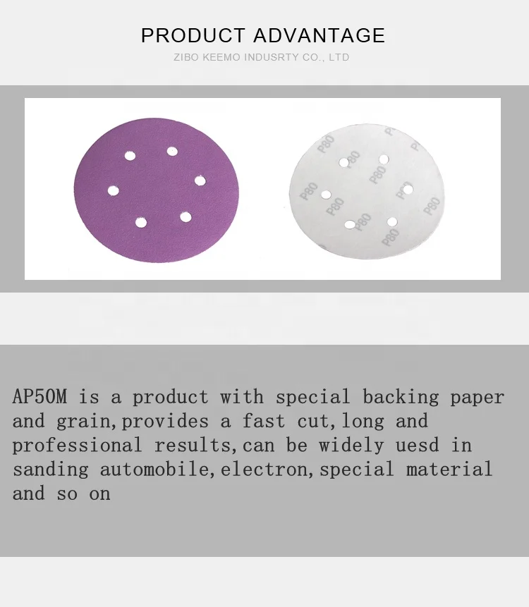 3m abrasive disc sanding paper sands ceramic 150mm sandpaper purple for metal factory