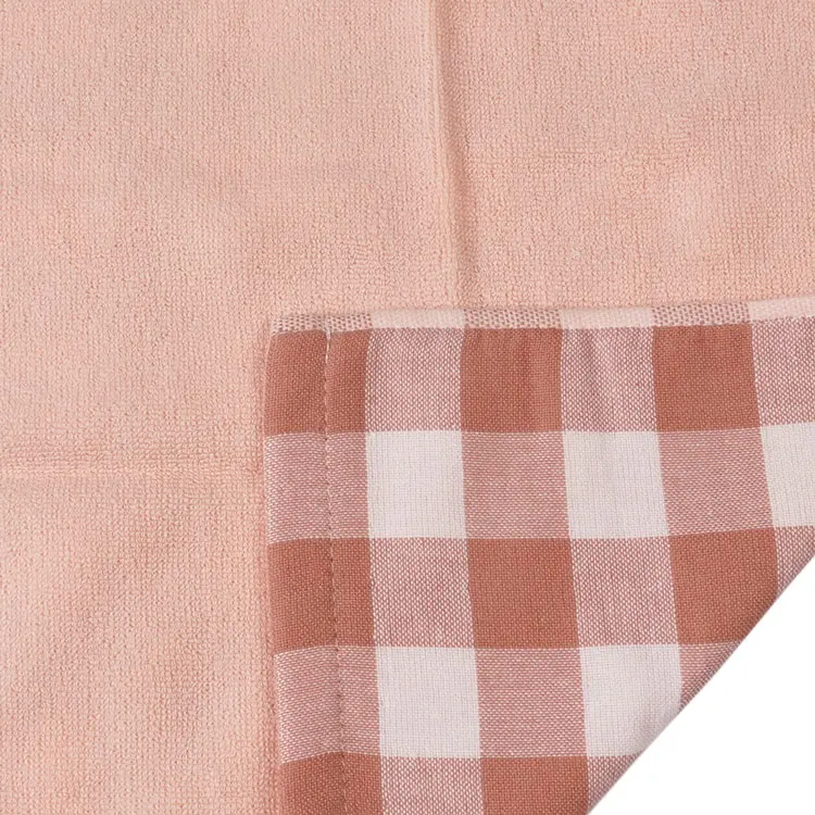 Promotional   Soft Washcloth Bath Towel for Baby kids Absorption Soft Children washcloth check jacquard washcltoh