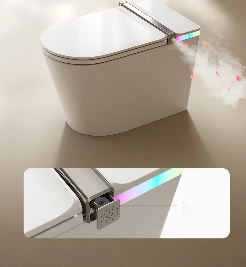 Bathroom one piece automatic bidet toilet ceramic wc intelligent smart toilet with remote control