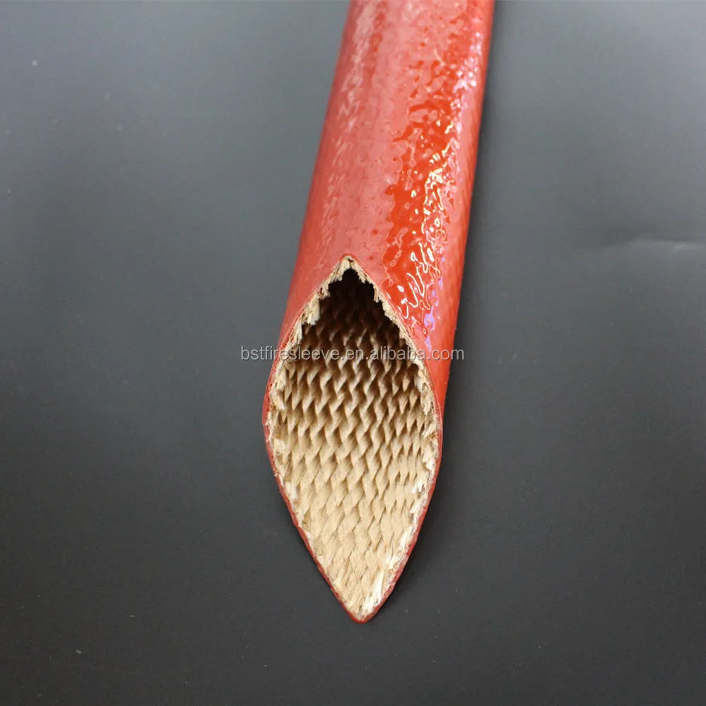 High quality red hydraulic rubber hose protection protective wrap bom hose guard fire resistant sleeve