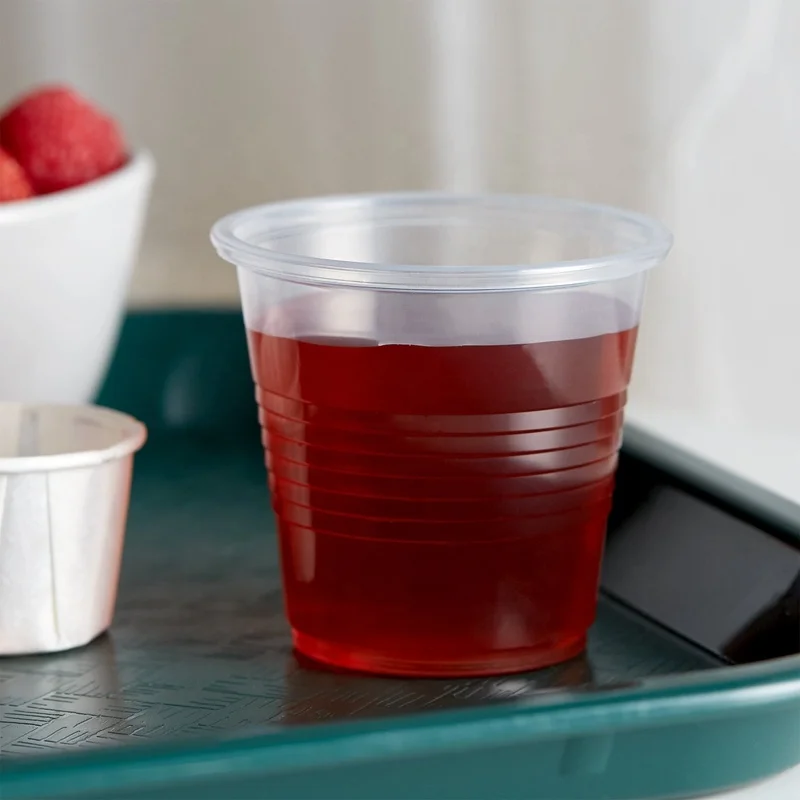 3.5 oz. Translucent Thin Wall Plastic Cold Cup Disposable PP Plastic Drinking Cups 2500/Case