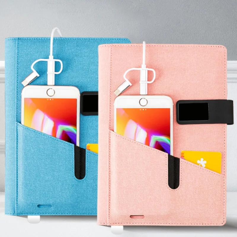 Company Presents a Multifunctional A5 Power Notebook Business Notebook With Customizable Logo As a Gift