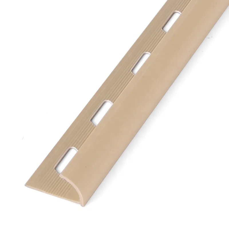 2022 Dubai market high demand item plastic building materials PVC 1/4 round edge decoration tile edging trim in customized color