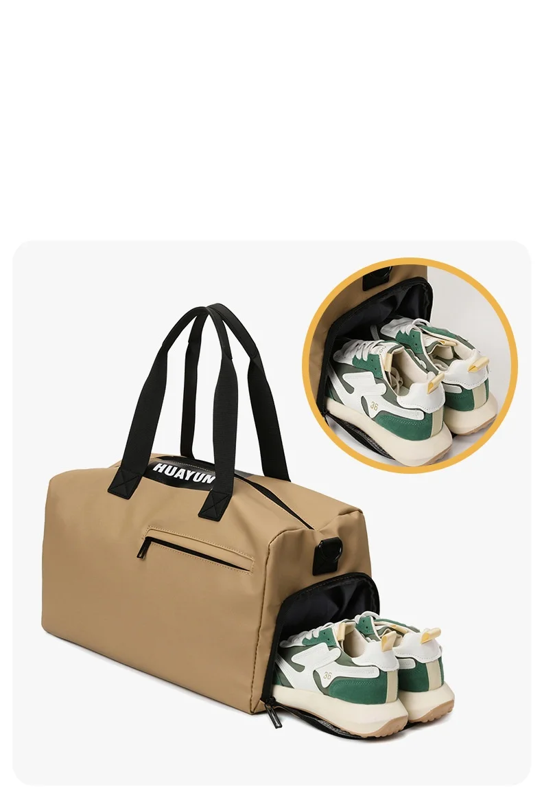 Handheld Reinforced Bag Shoulder Strap Hook Dry wet Separation Independent Shoe Compartment Sports Travel Bag