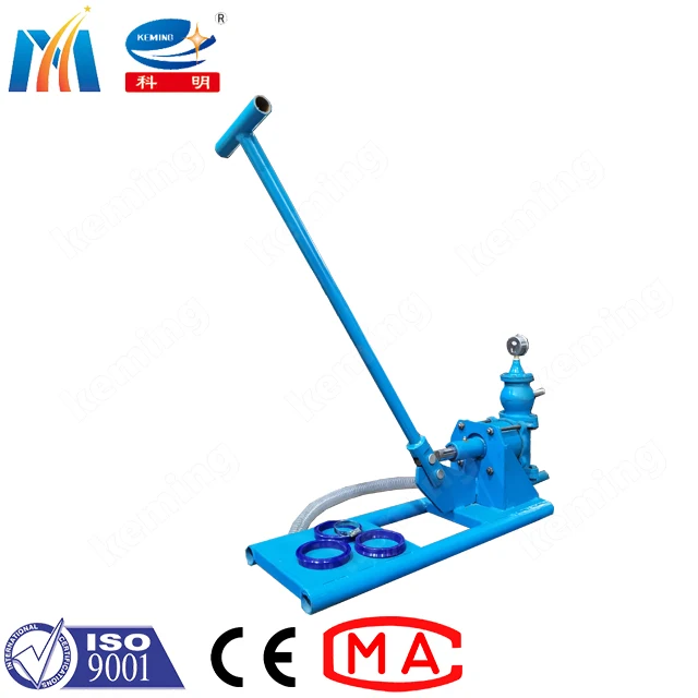 China factory 1 MPa Manual Grout Cement Pump two pipes grout pump for wall grout