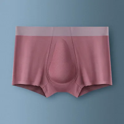 3D latex 60S Modal Trunk Underwear Men Briefs Copper Ion Antibacterial Crotch Seamless Boxer Men Boxer Briefs