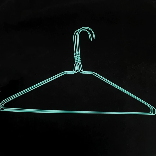 Wire Hanger Manufacturer Metal Wire Hanger Powder Coated Hanger for Dry Cleaners