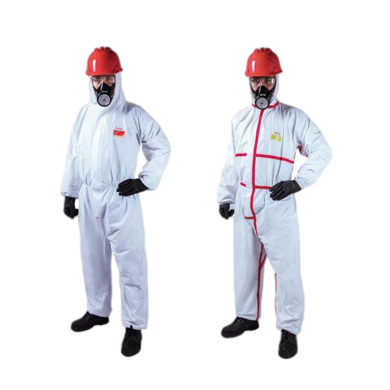 Food Industry Painting Waterproof Type 5 6 Protective Clothing Overall Workwear Disposable Coverall With CE ISO