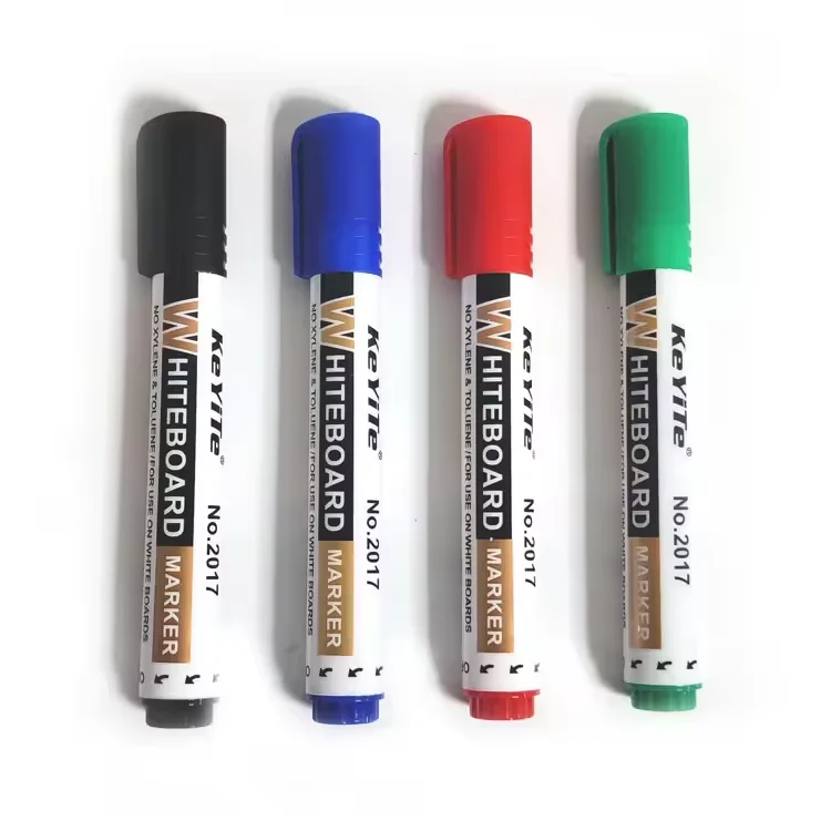 Odorless Whiteboard Marker Pen Cheap Custom Logo Bulk Erasable Jumbo Classic 4 Colors Whiteboard Marker