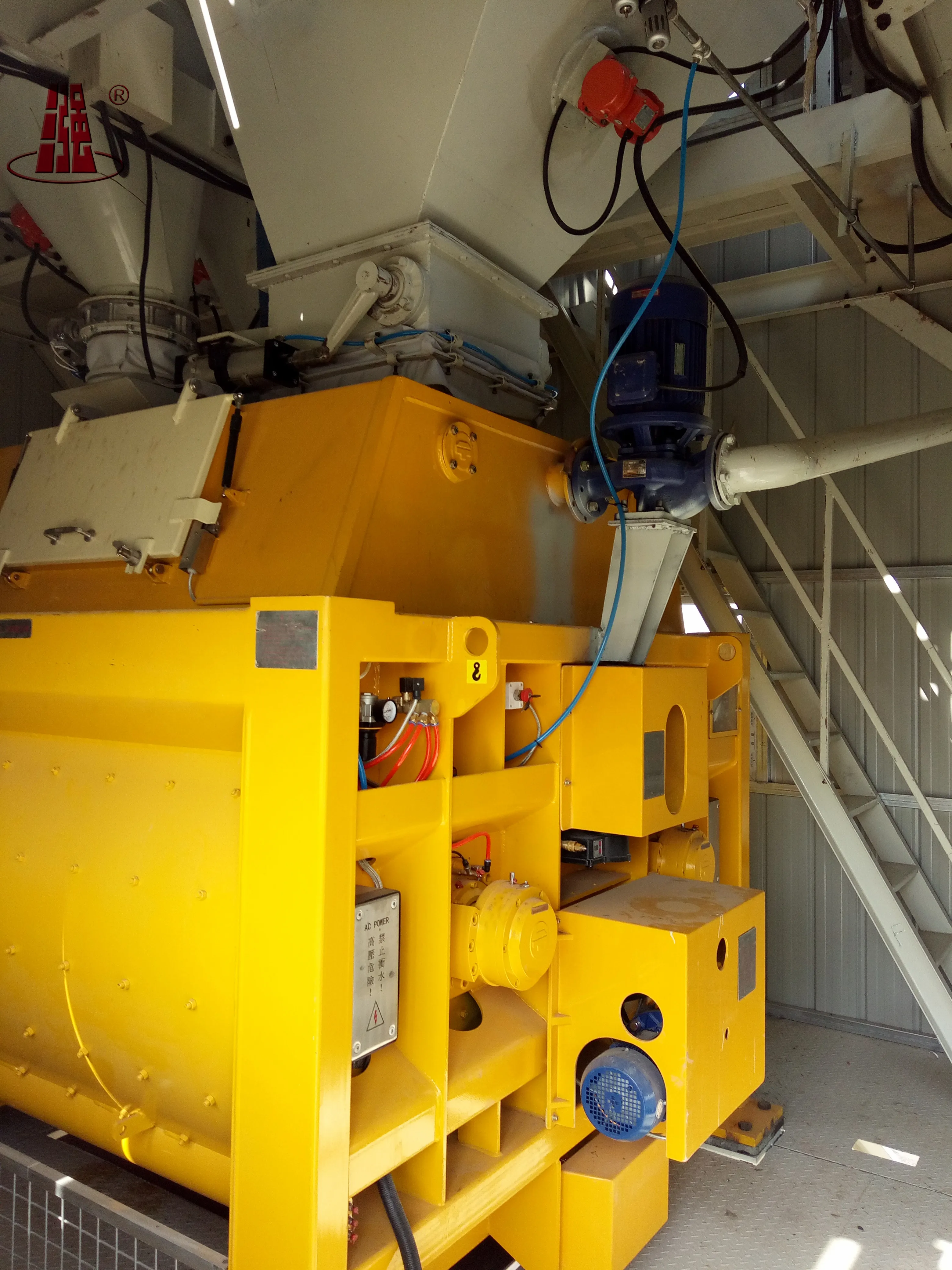 PLD Control large Production Low Cost HZS120 Bolted Cement Silo Belt Conveyor Concrete Batching plant paving construction work