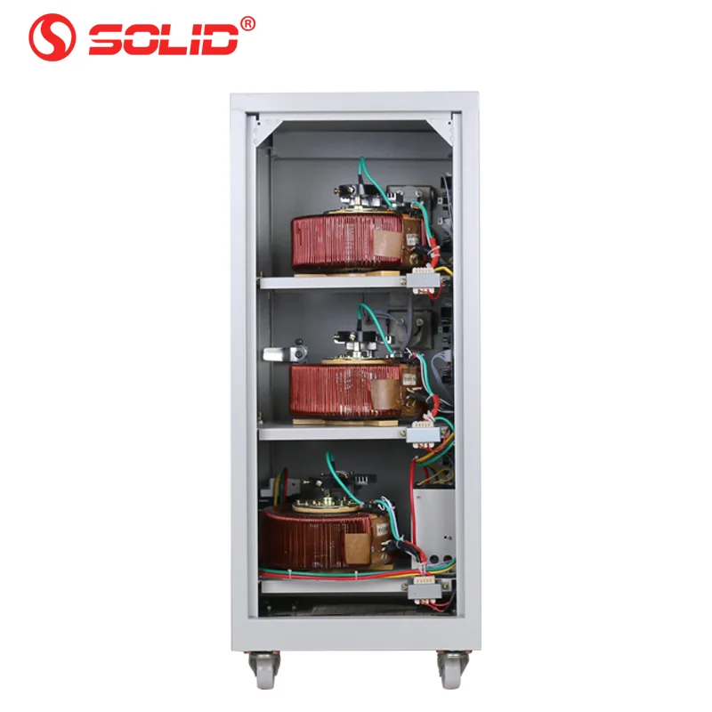 Servo Motor Control 3 Phase 380V 415V 440V Stabilizer 15KVA Three Phase AVR Automatic Voltage Regulator Stabilizer