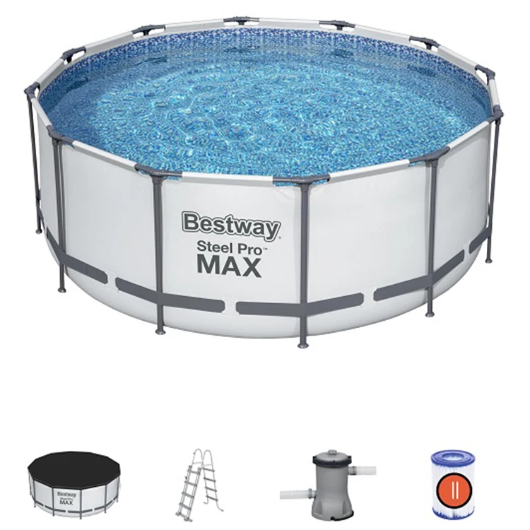 Bestway 56420 Familly use Steel Pro MAX Above Ground Pool Set for bath cool water play