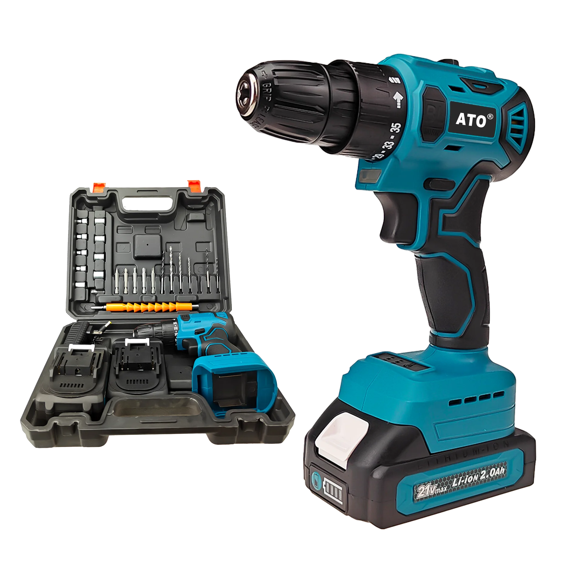 ATO A8012 Compact Cordless Tools Lightweight Cordless Driver Drill Exquisite Power Drills Cordless