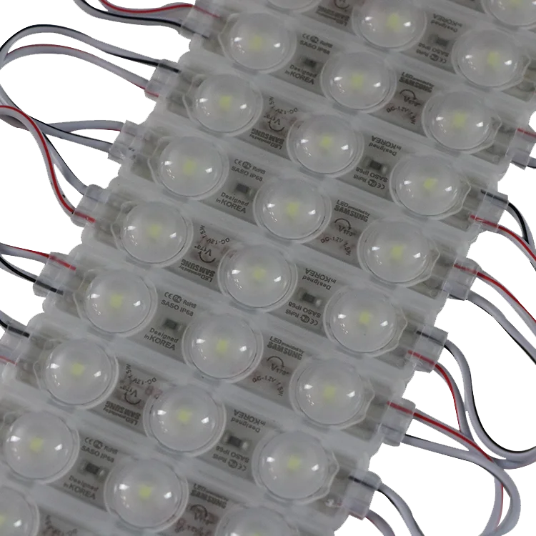 SMD DC 12V Waterproof led Modules High Bright Light Outdoor 1.5W 3 Leds 2835 Injection LED Module For Advertising Sign Box