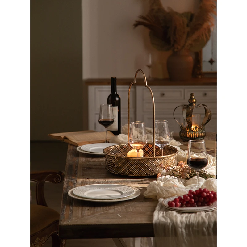 European fruit tray Creative cake stand fashion dry fruit snack tray candy tray retro living room home