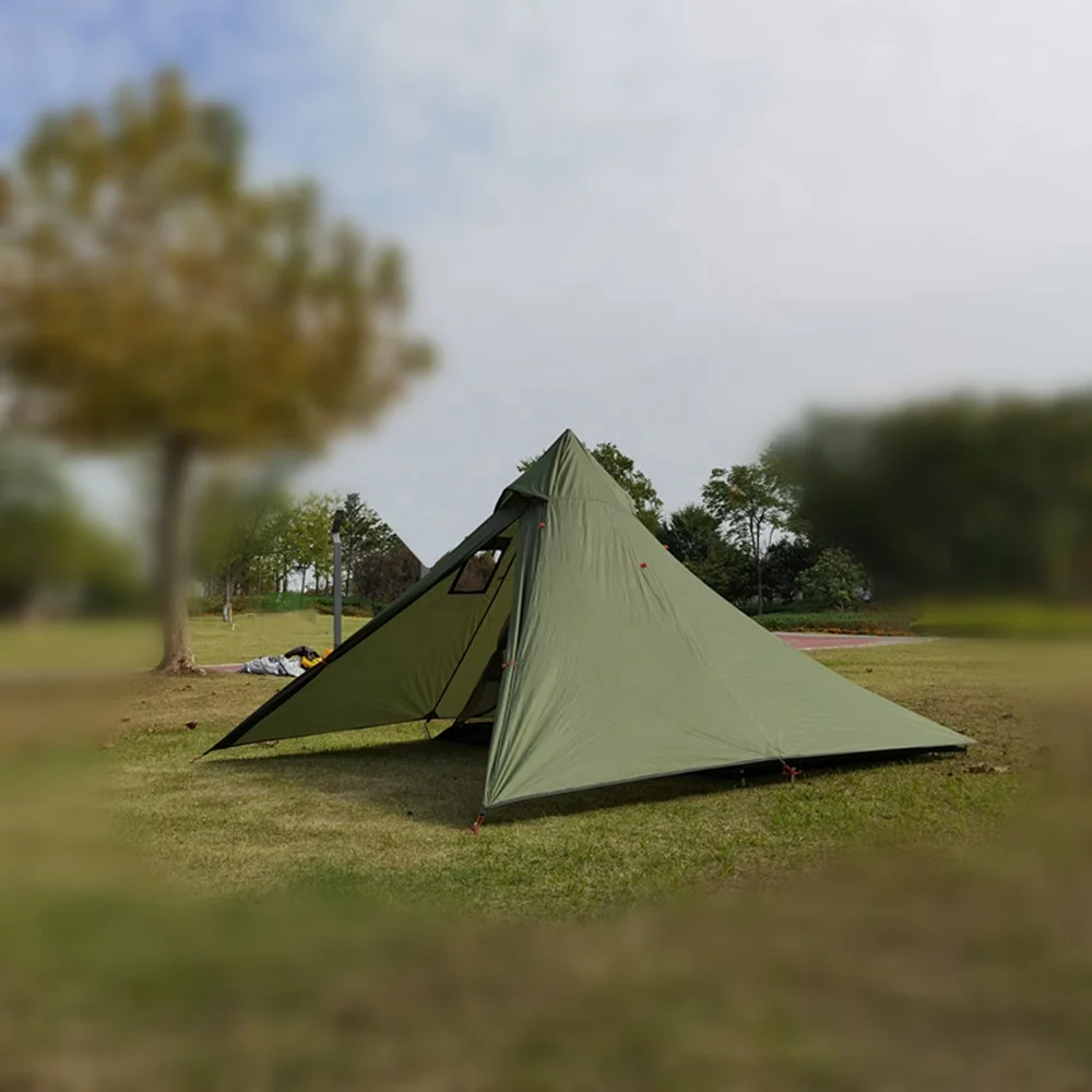 MCETO 270CM Cold Weather Tipi Hot Stove Tent Hunting Backpacking Camping Hiking Equipment