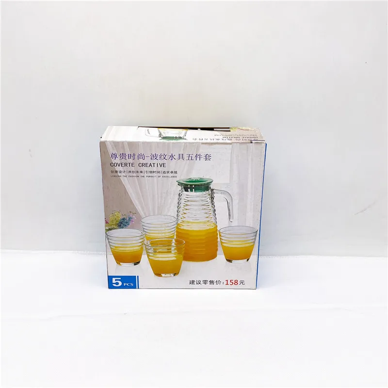 factory Outletfactory Outlet ware Water set with 1 glass jug and 4 glasses  Milk jug milk cup