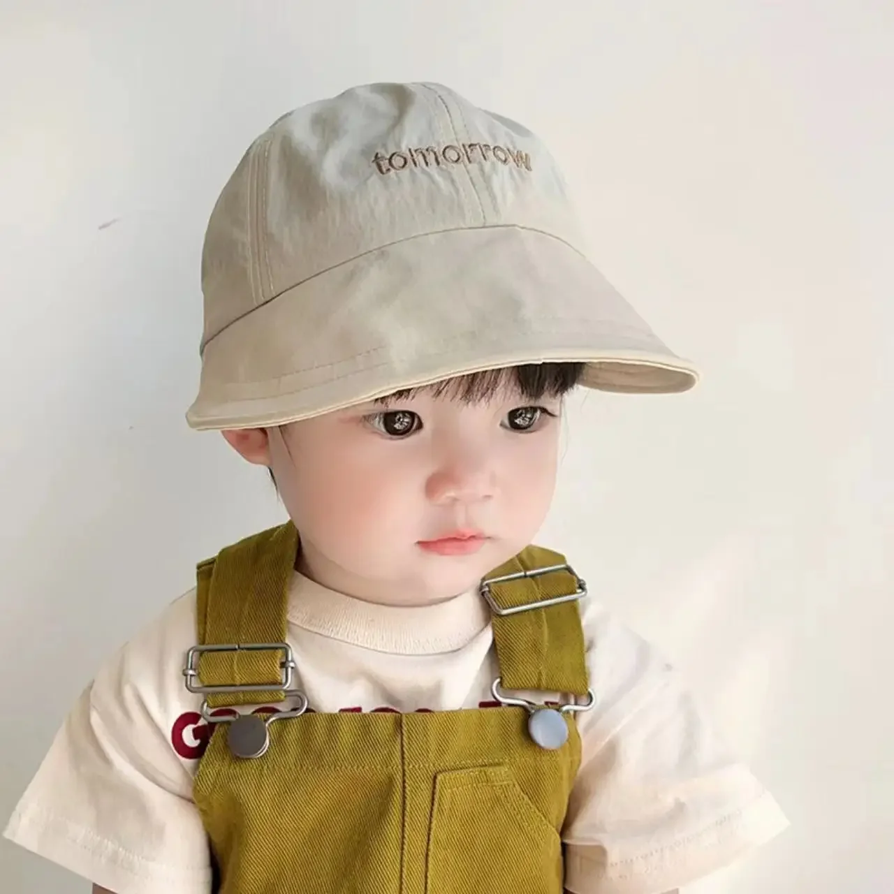 Baby Girls Panama Hat Boys Cartoon Fisherman Sun Hats Summer Beach Quick Dry Cap Outdoor UV Bucket Caps for Kids Toddler Bonnets