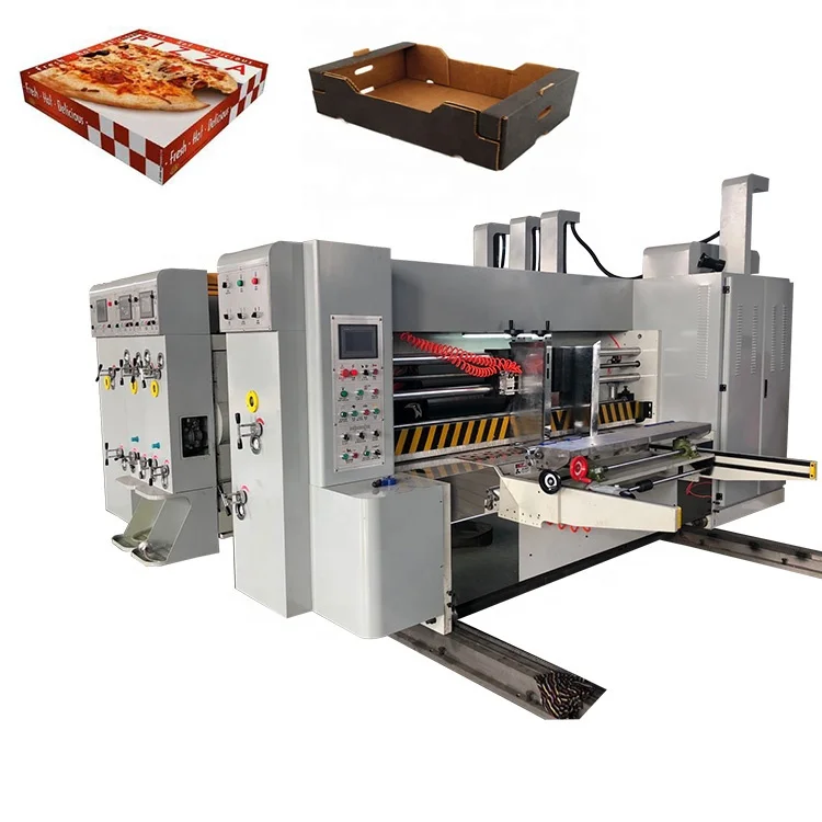 pizza box die cut paper packing boxes making machine automatic for corrugated paper box